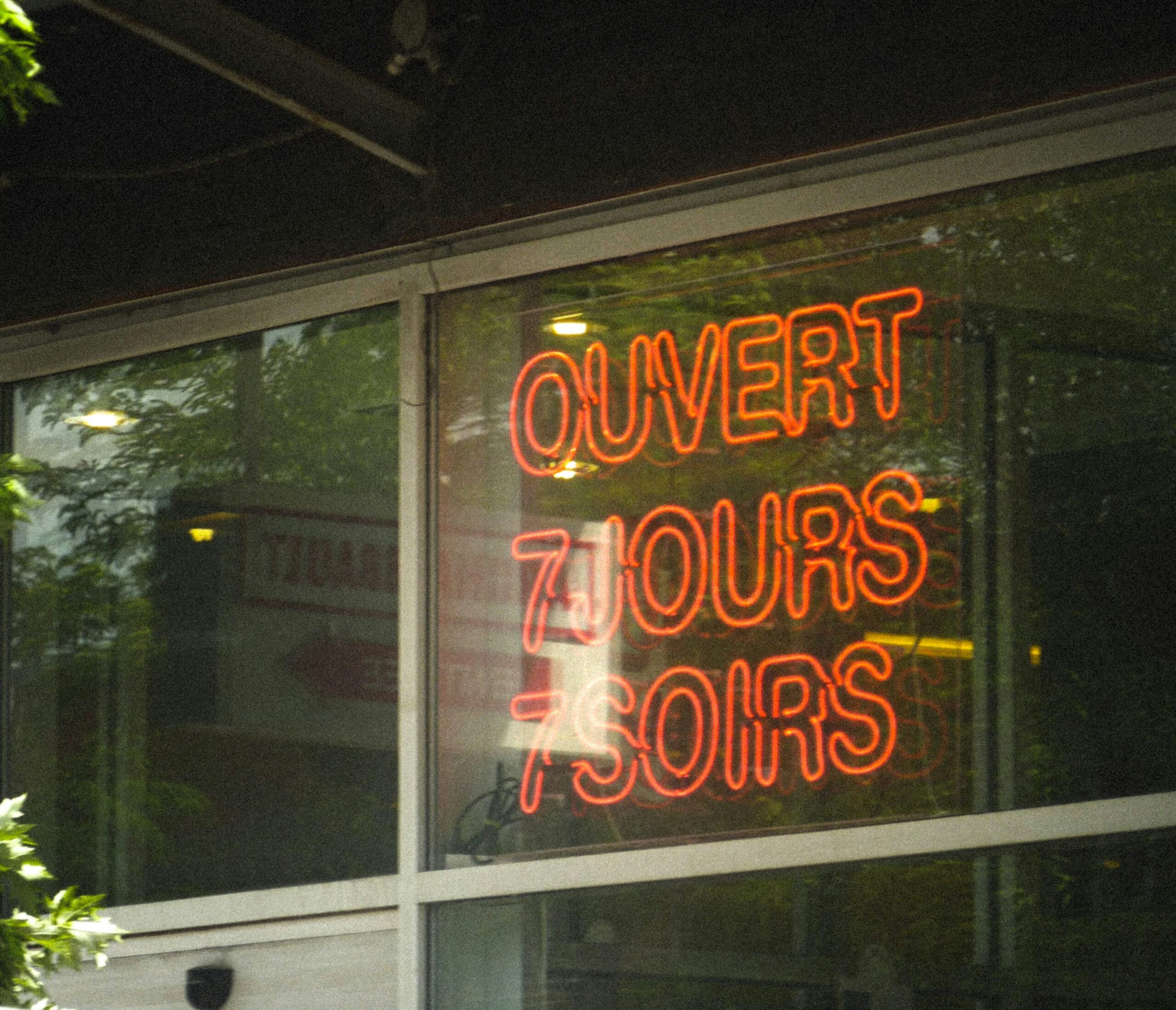 a sign on a building